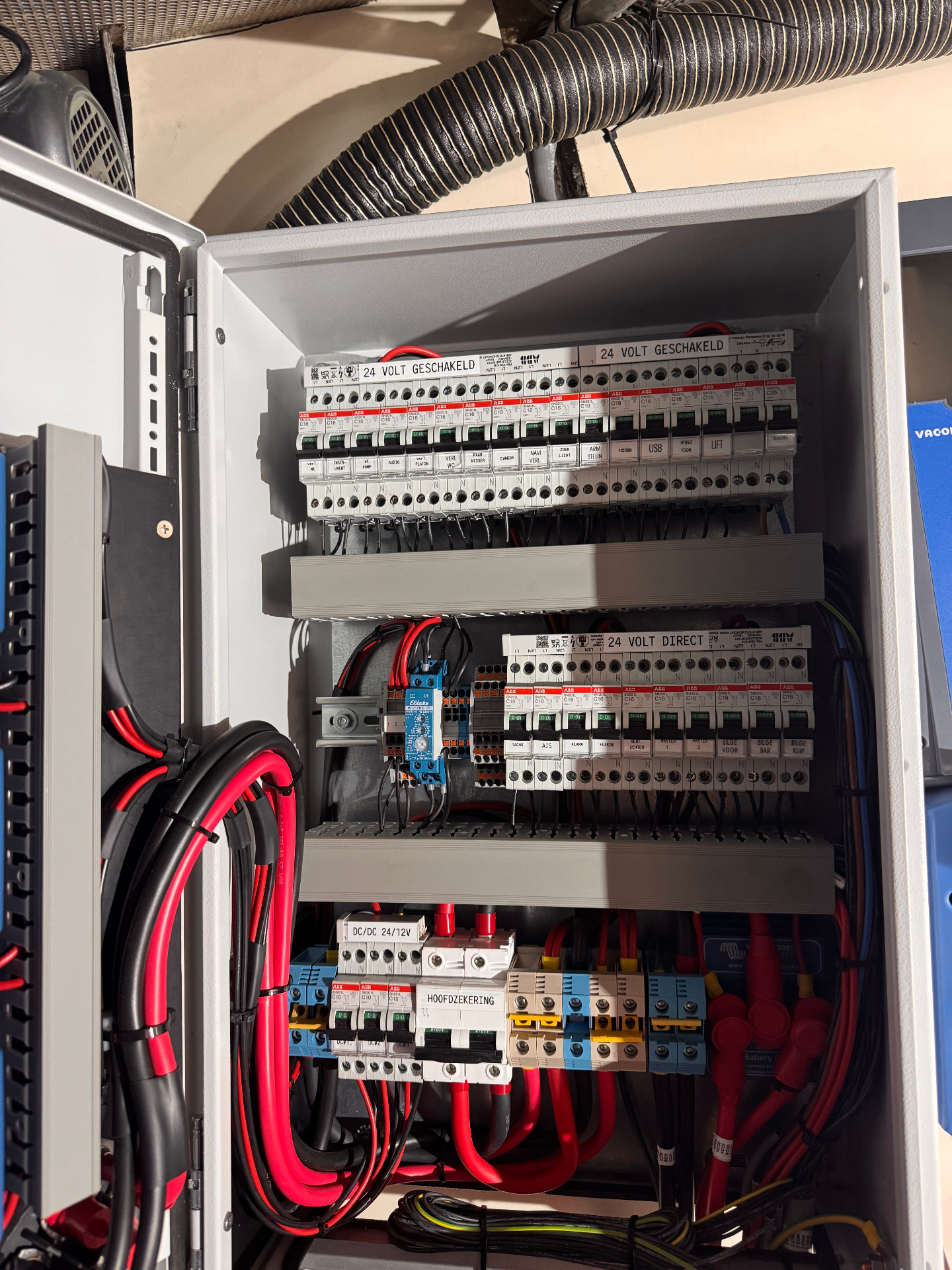 Interieur & installaties voor woonschip, detailopname 3