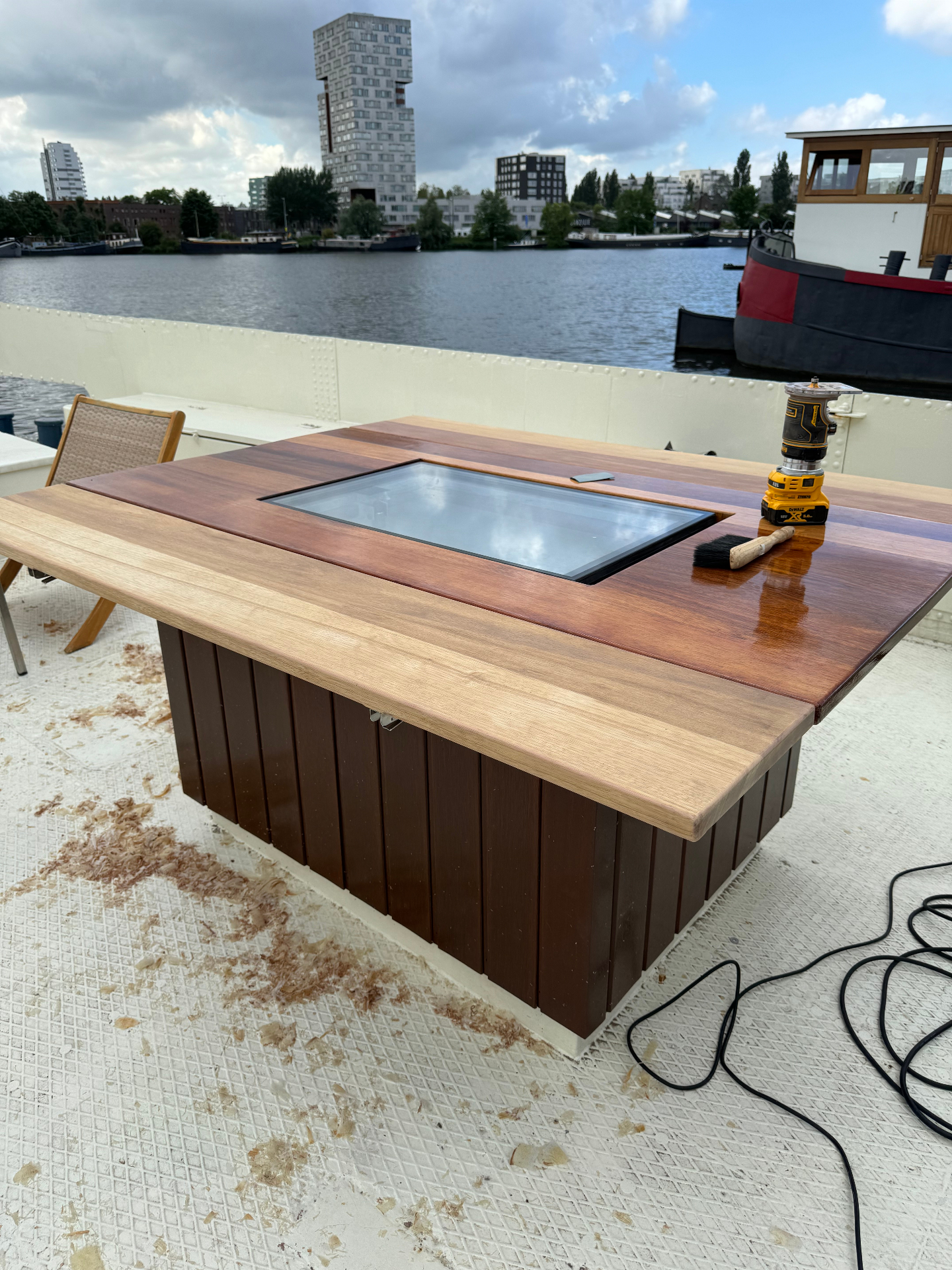 Interieur & installaties voor woonschip, detailopname 2